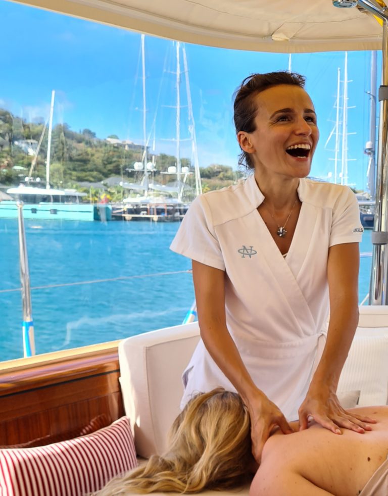 Massage on yacht