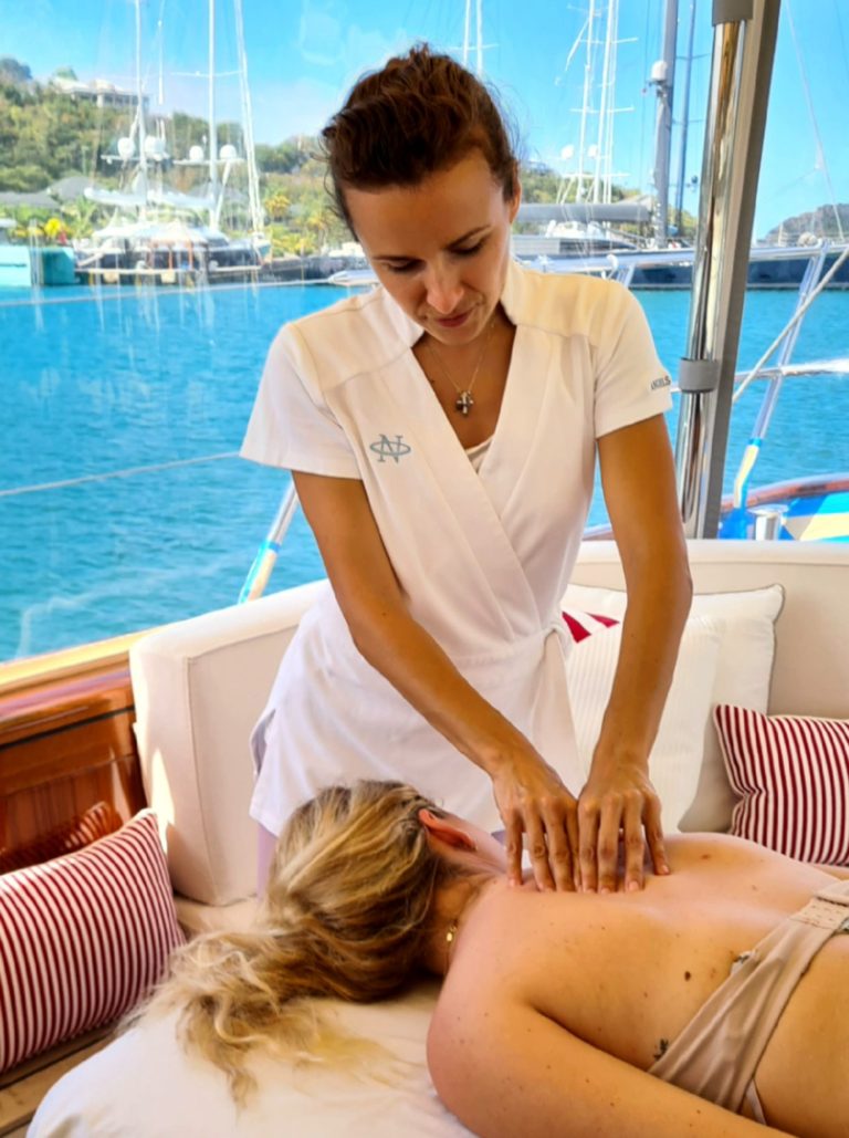 Massage on yacht